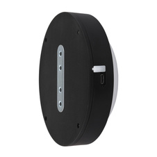 Stropní svítidlo, plast černý/bílý, dotykové zapínání/vypínání, dotykový stmívač, bez adaptéru, USB-A 2.0 - USB-C, baterie CR18650 1800mAh 3,7V, magnet pro snadnou montáž na stěnu, ø: 150mm, H: 50mm, kabel 1000mm, LED 1,2W 230V, výkon 130lm, 3000K