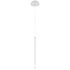 Závěsné svítidlo, bílý matný kov, saténový akryl, čirý, bílý PVC kabel, ø: 120mm, V: 1200mm, bez žárovky 1xG9 LED, max. 4W 230V