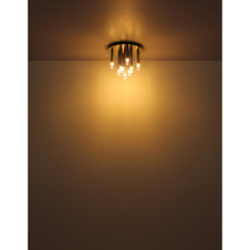 Závěsné svítidlo, bílý matný kov, saténový akryl, čirý, bílý PVC kabel, ø: 120mm, V: 1200mm, bez žárovky 1xG9 LED, max. 4W 230V