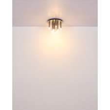 Závěsné svítidlo, kov bílý mat, akryl satén, čirý, PVC kabel bílý, výškově nastavitelné, ø: 240mm, V: 1200mm, bez žárovek 3xG9 LED, max. 4W 230V