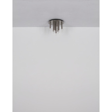 Závěsné svítidlo, kov bílý mat, akryl satén, čirý, PVC kabel bílý, výškově nastavitelné, ø: 240mm, V: 1200mm, bez žárovek 3xG9 LED, max. 4W 230V