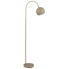 Stojací lampa, kovv barvě písku, černý PVC kabel, nožní spínač v kabelu, DxŠxV: 580x250x1500mm, délka kabelu 1800mm, bez žárovky 1xE27, max. 60W 230V