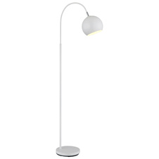 Stojací lampa, kov bílý matný, kabel PVC bílý, nožní spínač v kabelu, DxŠxV: 580x250x1500mm, délka kabelu 1800mm, bez žárovky 1xE27, max. 60W 230V