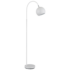 Stojací lampa, kov bílý matný, kabel PVC bílý, nožní spínač v kabelu, DxŠxV: 580x250x1500mm, délka kabelu 1800mm, bez žárovky 1xE27, max. 60W 230V