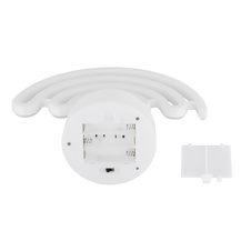 Dekorativní svítidlo, bílý plast, posuvný spínač, duha, DxŠxV: 225x100x195mm, včetně LED 2W 4,5V