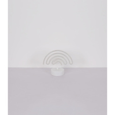 Dekorativní svítidlo, bílý plast, posuvný spínač, duha, DxŠxV: 225x100x195mm, včetně LED 2W 4,5V