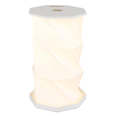 Stolní lampa, bílý plast, bílý PVC kabel, dotykové zapnutí/vypnutí, plynulá regulace stmívání, nastavení barev, bez adaptéru, včetně USB kabelu, USB-A 2.0 - USB-C, ø: 130mm, V: 210mm, kabel 800mm, LED 1W 230V 81lm, CCT 3500/4800/2600K