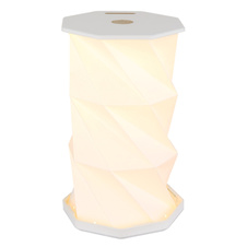 Stolní lampa, bílý plast, bílý PVC kabel, dotykové zapnutí/vypnutí, plynulá regulace stmívání, nastavení barev, bez adaptéru, včetně USB kabelu, USB-A 2.0 - USB-C, ø: 130mm, V: 210mm, kabel 800mm, LED 1W 230V 81lm, CCT 3500/4800/2600K