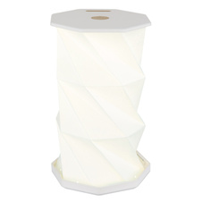 Stolní lampa, bílý plast, bílý PVC kabel, dotykové zapnutí/vypnutí, plynulá regulace stmívání, nastavení barev, bez adaptéru, včetně USB kabelu, USB-A 2.0 - USB-C, ø: 130mm, V: 210mm, kabel 800mm, LED 1W 230V 81lm, CCT 3500/4800/2600K