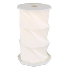 Stolní lampa, bílý plast, bílý PVC kabel, dotykové zapnutí/vypnutí, plynulá regulace stmívání, nastavení barev, bez adaptéru, včetně USB kabelu, USB-A 2.0 - USB-C, ø: 130mm, V: 210mm, kabel 800mm, LED 1W 230V 81lm, CCT 3500/4800/2600K