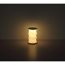 Stolní lampa, bílý plast, bílý PVC kabel, dotykové zapnutí/vypnutí, plynulá regulace stmívání, nastavení barev, bez adaptéru, včetně USB kabelu, USB-A 2.0 - USB-C, ø: 130mm, V: 210mm, kabel 800mm, LED 1W 230V 81lm, CCT 3500/4800/2600K