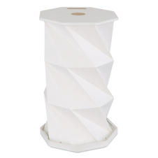 Stolní lampa, bílý plast, bílý PVC kabel, dotykové zapnutí/vypnutí, plynulá regulace stmívání, nastavení barev, bez adaptéru, včetně USB kabelu, USB-A 2.0 - USB-C, ø: 130mm, V: 210mm, kabel 800mm, LED 1W 230V 81lm, CCT 3500/4800/2600K