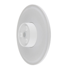 Venkovní svítidlo, plast bílý matný, posuvný a krokový vypínač, fixace barvy, IP44, vypínač CCT v krytu, ø: 252mm, V: 48mm, včetně LED 15W 230V, zdroj 1600lm, výkon 1200lm, CCT 3000/4000/6000K
