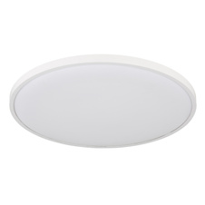 Stropní svítidlo, bílý matný plast, bílý plast, svítí i nahoru "zadní světlo", ø: 400mm, V: 40mm, včetně LED 32W 230V, zdroj 3250lm, výkon 1300lm, 4000K