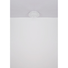 Stropní svítidlo, bílý kov, čiré plastové krystaly, chromový kroužek, DxŠxV: 380x380x75mm, včetně LED 24W 230V, zdroj 2512lm, výkon 1607lm, 4000K