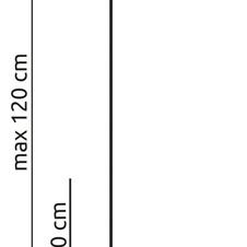 Závěsné svítidlo, černý matný kov, bílý plast, černý PVC kabel, výškově nastavitelné, ø: 100mm, V: 1200mm, včetně žárovky 1xGX53 LED 7W 230V, zdroj 600lm, výkon 364lm, 3000K, včetně LED žárovky 10161