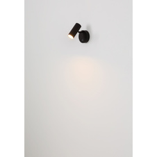 Nástěnné svítidlo, koc černý mat, plast bílý, černý PVC kabel, dotykové zapínání/vypínání a stmívání, bez adaptéru, USB-A 2.0 - USB-C, nabíjí 4h, svítí 6h, svítí při nabíjení, magnet, ŠxV:100x125mm, V: 150mm, kabel 1000mm, LED 0,4W 230V 29lm 3100K