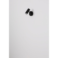 Nástěnné svítidlo, koc černý mat, plast bílý, černý PVC kabel, dotykové zapínání/vypínání a stmívání, bez adaptéru, USB-A 2.0 - USB-C, nabíjí 4h, svítí 6h, svítí při nabíjení, magnet, ŠxV:100x125mm, V: 150mm, kabel 1000mm, LED 0,4W 230V 29lm 3100K