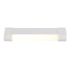 Světlo pod skříňku, bílý plast, bílý PVC kabel 300mm, tlačítko a krokový spínač, bez adaptéru, USB-A - USB-C, magnet, nabíjí se cca 4h, svítí cca 2h, svítí během nabíjení, DxŠxV: 186x25x40mm, LED 2W 230V, výkon 122lm, CCT3000/4000/7000K
