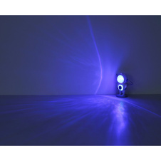 Stolní lampa, plast bílý, šedý, modrý, čirý, červený, stříbrný, PVC kabel černý, tlačítkový a krokový vypínač, RGB změna barvy a fixace, bez adaptéru, včetně USB kabelu, USB-C - USB-C, DxŠxV: 120x110x220mm, kabel 1200mm, RGB LED 6W 230V