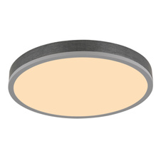 Stropní svítidlo, hliník stříbrný, MDF šedá tmavá, plast bílý, ø: 450mm, V: 85mm, včetně LED 24W 230V, zdroj 2500lm, výkon 1200lm, 3000K