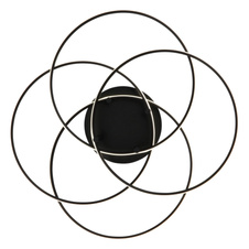 Stropní svítidlo, kov černý mat, hliník černý mat, plast bílý, otočné/výklopné, ø: 515 mm, V: 114 mm, včetně LED 55W 230V, zdroj 6650lm, výstup 3750lm, 4000K