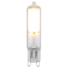 LED žárovka, čiré sklo, bílá keramika, ø: 15mm, H: 65mm, 1x G9 LED, max. 4W 230V, zdroj 600lm, výkon 600lm, 3000K