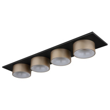 Stropní svítidlo, kov černý matný, plast antracit, matný plast v barvě šampaň, plast bílý, DxŠxV: 860x200x110mm, včetně LED 40W 230V, zdroj 5100lm, výkon 1900lm, 3000K