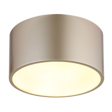 Stropní svítidlo, matný plast barvě šampaň, plast bílý, ø: 150mm, V: 75mm, včetně LED 12W 230V, zdroj 1200lm, výkon 900lm, 3000K
