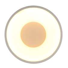 Stropní svítidlo, matný plast barvě šampaň, plast bílý, ø: 150mm, V: 75mm, včetně LED 12W 230V, zdroj 1200lm, výkon 900lm, 3000K