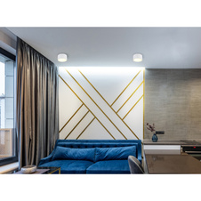 Stropní svítidlo, bílý matný plast, bílý plast, ø: 150mm, H: 75mm, včetně LED 12W 230V, zdroj 2000lm, výkon 900lm, 3000K