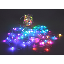LED pásek, plast bílý, průhledný, tlačítkový a krokový vypínač, RGB fixace a změna barvy, bez adaptéru, s připojením USB-C, 27 přepínatelných světelných efektů, DxŠxV: 5000x5x4mm, vzdálenost mezi LED 100mm, počet LED 50, RGB LED 0,06W 5V