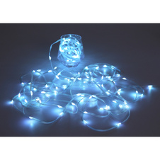 LED pásek, bílý plast, průhledný, tlačítkový a krokový vypínač, RGB změna barvy a fixace, bez adaptéru, s USB-C, 27 přepínatelných světelných efektů, DxŠxV: 10000x5x4mm, vzdálenost mezi LED 100mm, počet žárovek 100, včetně RGB LED 0,06W 5V