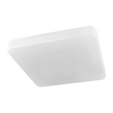 Stropní svítidlo, kov bílý, plast bílý, třpytivý efekt, IP44, DxŠxV:38x38x8cm, včetně 1xLED 24W 230V, 2532lm zdroj, 1650lm výstup, 4000K