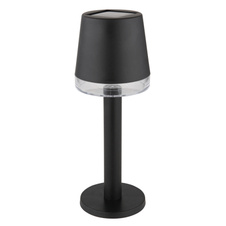 Solární svítidlo, plast černý, plast průhledný, pro zapnutí vyjměte papírový pásek v prostoru pro baterie, včetně baterií AA 300mAh 1.2V, IP44, Ø:80mm, V:215mm, včetně LED 0.5W 3.2V, 3000K