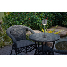 Solární svítidlo, kov antracit, plast černý, plast antracit, plast satinovaný, vypínač, včetně baterií CR18650 1200mAh, IP44, Ø:110mm, V:410mm, 2 tyče, 2 nastavení výšky, 41cm nebo 26cm, včetně 10xLED 3V, 50lm výstup, 3000K