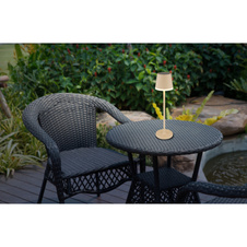 Solární svítidlo, kov/plast písková barva, plast černý, plast satinovaný, vypínač, včetně baterií CR18650 1200mAh, IP44, Ø:110mm, V:410mm, 2 tyče, 2 nastavení výšky, 41cm nebo 26cm, včetně 10x LED 0.0 3V, 50lm výstup, 3000K