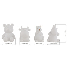 Stolní lampa, plast bílý, Display 20ks, vypínač, změna barvy světla, včetně 3xLR44 , DxŠxV: 8x10x11cm, včetně 1xRGB LED 0,06W 3V.