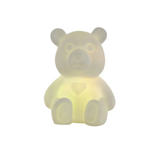 Stolní lampa, plast bílý, Display 20ks, vypínač, změna barvy světla, včetně 3xLR44 , DxŠxV: 8x10x11cm, včetně 1xRGB LED 0,06W 3V.