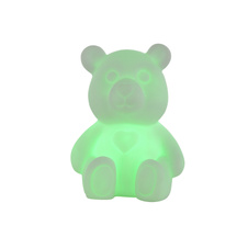 Stolní lampa, plast bílý, Display 20ks, vypínač, změna barvy světla, včetně 3xLR44 , DxŠxV: 8x10x11cm, včetně 1xRGB LED 0,06W 3V.