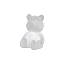 Stolní lampa, plast bílý, Display 20ks, vypínač, změna barvy světla, včetně 3xLR44 , DxŠxV: 8x10x11cm, včetně 1xRGB LED 0,06W 3V.
