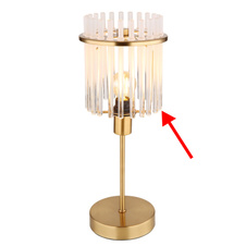 Skleněná tyč, bílo-průhledný gradient, délka 16 cm, pro 15698TM