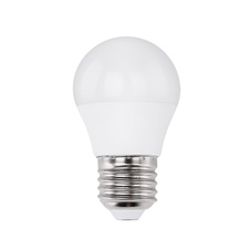 LED žárovka, hliník, plast bílý opál, ILLU, stmívatelná, Ø4,7cm, V:8,8cm, 1xE27 ILLU 5W 230V, 470lm, 4000K