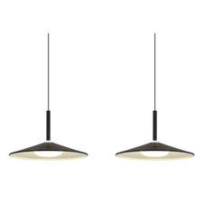 Závěsné svítidlo, kov černý matný, akryl bílý, kabel PVC černý, možnost zkrácení výšky, DxŠxV: 950x250x1500mm, včetně LED 24W 230V, zdroj 2900lm, výstup 1100lm, 4000K