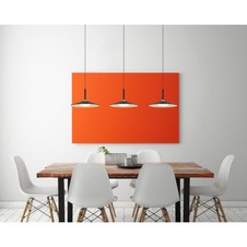 Závěsné svítidlo, kov černý matný, akryl bílý, kabel PVC černý, možnost zkrácení výšky, DxŠxV: 950x250x1500mm, včetně LED 24W 230V, zdroj 2900lm, výstup 1100lm, 4000K