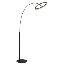 Stojací lampa, kov černý mat, hliník šedý tmavý, plast bílý, plastové krystaly čiré, dotykové zapínání/vypínání, dotykový stmívač, paměť, včetně adaptéru, DxŠxV: 925x395x1904mm, LED 24W 230V, zdroj 2400lm, výstup 1120lm, CCT 3000/4000/6000K