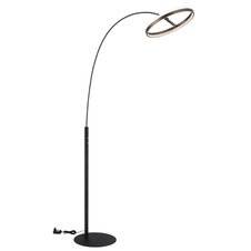 Stojací lampa, kov černý mat, hliník šedý tmavý, plast bílý, plastové krystaly čiré, dotykové zapínání/vypínání, dotykový stmívač, paměť, včetně adaptéru, DxŠxV: 925x395x1904mm, LED 24W 230V, zdroj 2400lm, výstup 1120lm, CCT 3000/4000/6000K