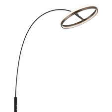 Stojací lampa, kov černý mat, hliník šedý tmavý, plast bílý, plastové krystaly čiré, dotykové zapínání/vypínání, dotykový stmívač, paměť, včetně adaptéru, DxŠxV: 925x395x1904mm, LED 24W 230V, zdroj 2400lm, výstup 1120lm, CCT 3000/4000/6000K