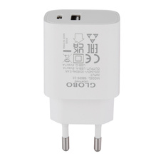 Síťový adaptér, 10W 5V 2A s výstupem USB A a USB-C, DxŠxV: 80x41x29 mm