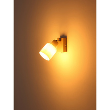 Nástěnné svítidlo, kov, písková matná, kov chromovaný, sklo bílé, kolébkový vypínač na výrobku, ŠxV: 80x153mm, AL: 155mm, bez žárovky 1x E14,max. 25W 230V